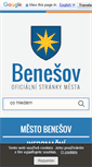 Mobile Screenshot of benesov-city.cz