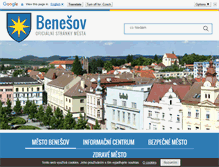 Tablet Screenshot of benesov-city.cz